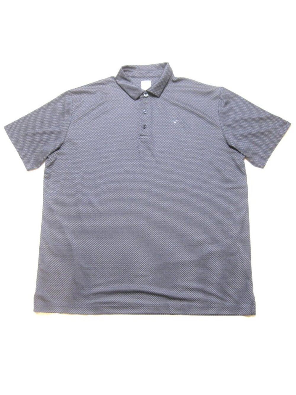 Callaway Men XL Opti-Dri Performance Golf Polo Mini Chevron Geometric Blue M243